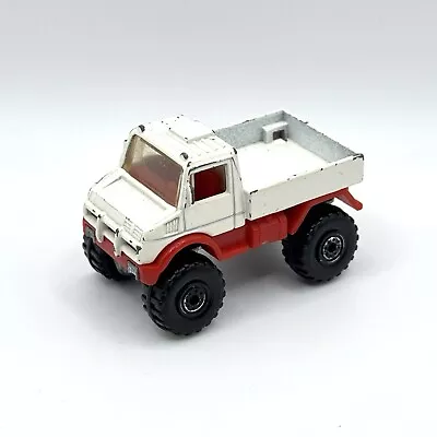 1990 Hot Wheels Unimog White Truck 4x4 1:64 Scale Vintage Diecast - No Caps - Image 1 of 4