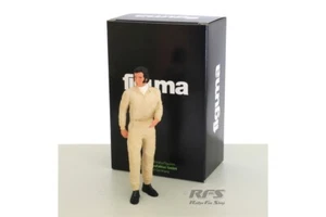 Figura Emerson Fittipaldi 1:18 fabricante de figuras piloto de carreras diorama Fórmula 1 - Imagen 1 de 2
