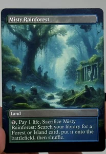Tarjeta proxy Misty Rainforest con arte diseñado a medida - Imagen 1 de 2