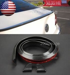 Roof Trunk Windshield Glossy Carbon Fiber Spoiler Wing Diffuser Lip  For Mini