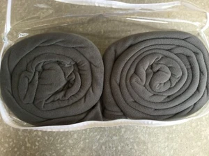 The Company Store Twin Size Sheet Set Micro Fleece Warm Winter Gray Graphite - Picture 1 of 3