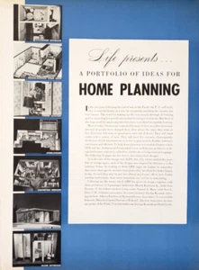 PRINT ARTICLE Ideas for Home Planning 1945 Interior Design 25 Pgs - Picture 1 of 13