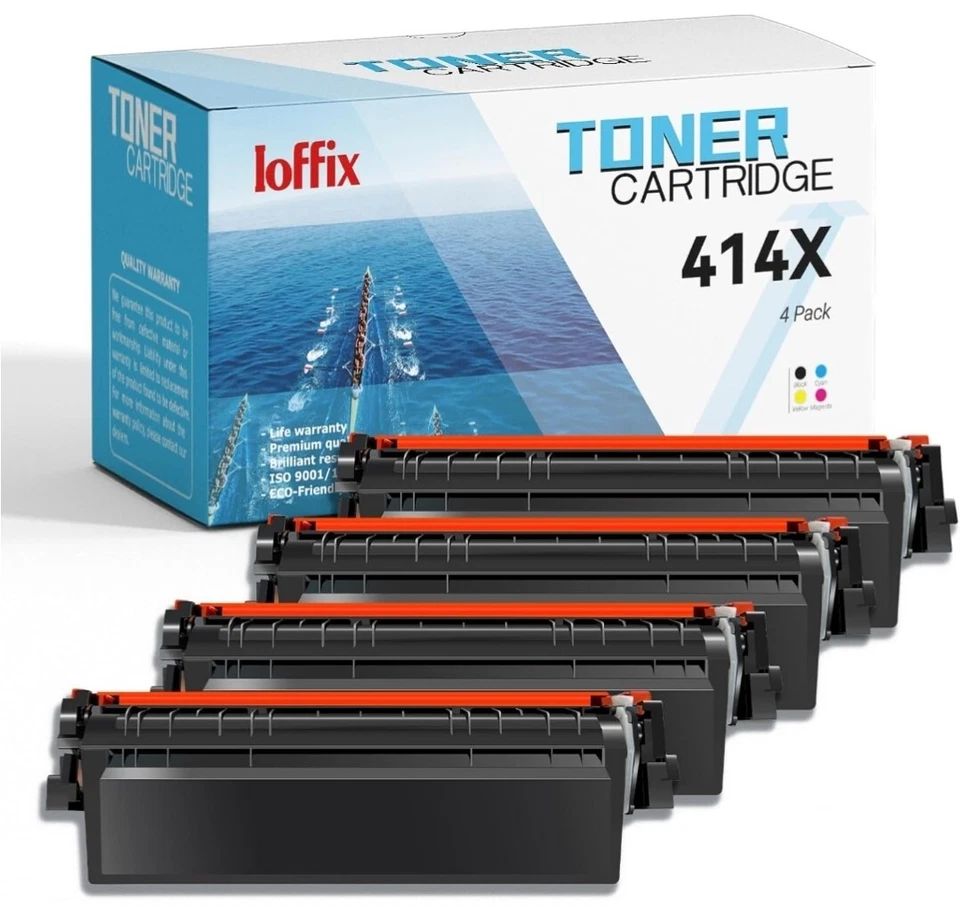 WITH CHIP 4x Toner for HP 414X W2020A Laserjet Pro MFP M479fdw M479fdn M454dn - Image 1 of 4