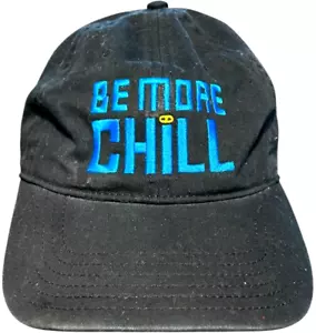 OTTO be more chill embroidered black strapback cotton baseball cap hat 18-772 - Picture 1 of 7