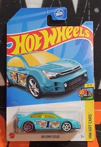 2023 HOT WHEELS HW ART CARS ** '08 FORD FOCUS ** #83 1:64 CASE E - Picture 1 of 1
