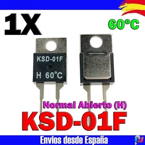 1x Interruptor de temperatura KSD-01F 60ºC (H) Normal Abierto TO-220 - Imagen 1 de 1