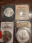 American Silver Eagle Lot Of 3 Free Shipping