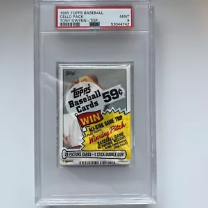 1985 Topps Baseball Cello Pack Tony Gwynn On Top PSA 9 - Bild 1 von 3