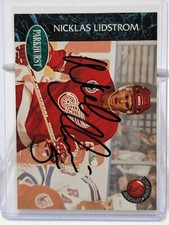 1992-93 Parkhurst Hockey Nicolas Lindstrom Autograph Card #8