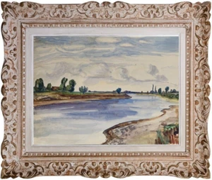 MARIE VITON (1893-1954) Elève de Paul Sérusier / RARE PAYSAGE SIGNEE (296) - Picture 1 of 6
