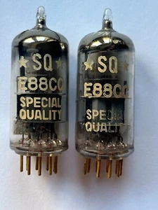 Balanced Pair Philips Miniwatt SQ E88CC 6922 6DJ8 1958'Y D-getter it - Picture 1 of 4