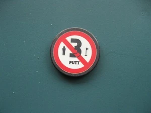 Ping GOLF "NO 3 PUTT" Ball Marker NEW - Picture 1 of 3