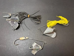 3 señuelos de pesca Buzzbait vintage - Imagen 1 de 14