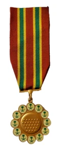 MEDALLA DE COMBATE ARABIA SAUDITA GUERRA DEL GOLFO TAMAÑO COMPLETO CON CINTA SIN ALFILERES ORIGINAL - Imagen 1 de 3