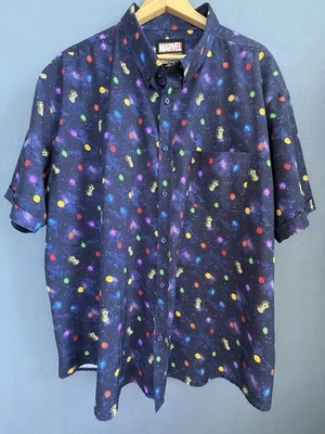 RSVLTS Marvel Avengers Perfectly Balanced KUNUFLEX Short Sleeve Shirt Men's 3XL - Image 1 of 4