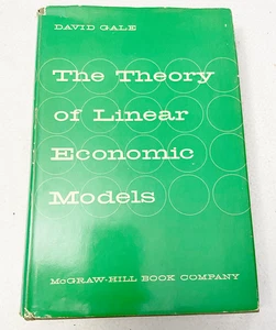 1960 HC Theory of Linear Economic Models by Gale, David - Imagen 1 de 1