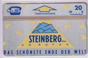 TEST CARTE CARD .. AUTRICHE 20U L&G PRIVEE ESSAI DUMMY MONT STEINBERG TBE/LUXE - Picture 1 of 2