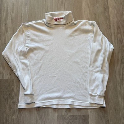 Camisa De Colección Medalist Jackson Hole Estación de Esquí Blanca Manga Larga Cuello Alto Talla S Foto 1 de 4