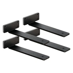 4 Pack Shelf Brackets 14 Inch Floating Shelf Bracket 1/5 inch Thick Heavy Dut - Picture 1 of 2