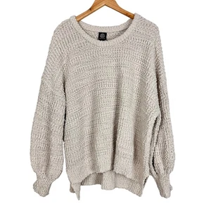 Bobeau Damen Grobstrick Oversize Boulce Pullover Creme Größe 3X Plus  - Bild 1 von 9