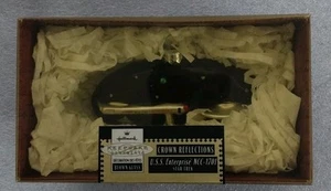 Hallmark Star Trek Blown Glass Ornament USS Enterprise NCC-1701 Crown Reflection - Picture 1 of 3