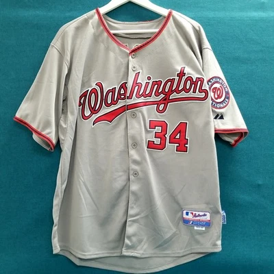 Majestic Bryce Harper Washington Nationals MLB #34 Baseball Jersey Men's 48 - Image 1 of 4
