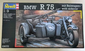 Revell R75 03070 BMW R 75 Militär Motorrad Beiwagen Plastik Modellbausatz 1:9 - Bild 1 von 7