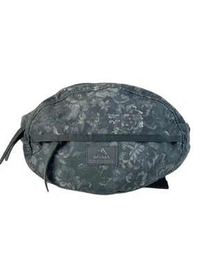 GREGORY Shoulder Bag PVC Black Floral Print 119652 - Image 1 of 4