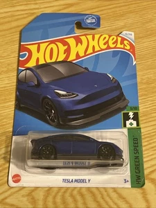 2024 Hot Wheels Tesla Model Y 15/250 Blue - Picture 1 of 2
