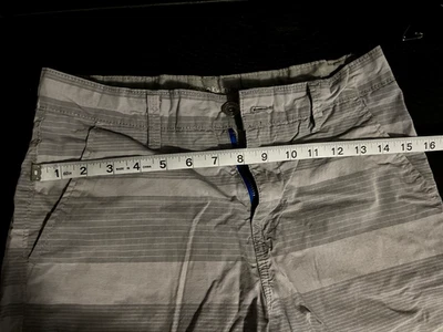 Шорты размер 18 Calvin Klein 100% хлопок серый/белый полосы - Изображение 1 из 4