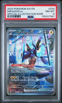 PSA 8 - Miraidon ex SIR 244/198 SV Base Set - Pokemon - Image 1 of 4