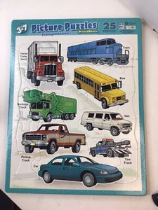 PUZZLE PATCH: Picture Puzzle "Transportation” 25 PC Made In The USA 1999 - Picture 1 of 2