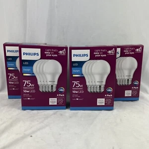 Philips 542968 LED Bulb A19 E26 (Medium) Daylight 7 - Case of 4 Boxes 16 Bulbs - Picture 1 of 5