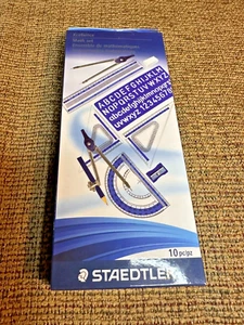 Staedtler Xcellence Math Set Measuring Tools - 10 Pieces each - 15 Sets NIB - Picture 1 of 3