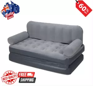 2 Seater Sofa Bed Double Couch Lounge Portable Inflatable Camping Outdoors Home - Picture 1 of 7