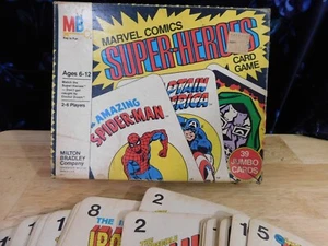 Vint 1978 Marvel Comics Super Heroes Card Game Complete Milton Bradley FAIR - Picture 1 of 8