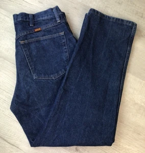 Rustler Jeans Dark Blue Cotton Denim Vintage 90s Mens Size 34x30 - Picture 1 of 20