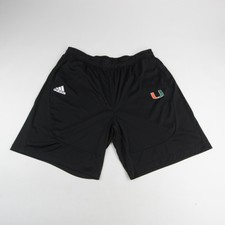Miami Hurricanes adidas Athletic Shorts Men's Black Used