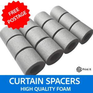 Curtain Spacers - 12 Pack for 28mm Poles - Perfect Pleats & Quiet Curtains - Picture 1 of 5