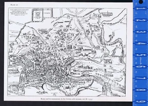 Rom und seine Denkmäler, Civitates orbis terrarum (1575) - Kartendruck - Bild 1 von 1