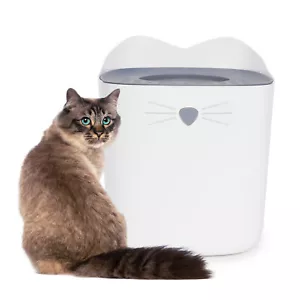 Catit Pixi Cat Litter Box Grey Top Entry Cat Toilet Easy Clean Leak Proof - Picture 1 of 8