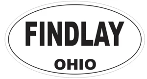 Findlay Ohio Oval Autoaufkleber oder Helmaufkleber D6091 - Bild 1 von 1