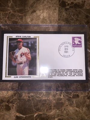3000 Strikeout Steven Carlton Auto Gateway Cachet 1981 - Image 1 of 4