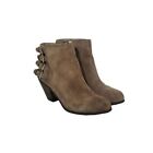 Sam Edelman Lucca Suede Ankle Booties In Taupe Beige Size 7.5