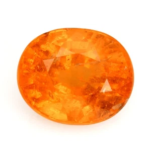 4.56 Ct_ GIT CERTIFIED FANTA ORANGE NATURAL SPESSARTITE GARNET OVAL CUT GEMSTONE - Picture 1 of 17