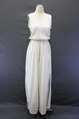 NUEVO CON ETIQUETAS $3495 Mono Brunello Cucinelli Lentejuelas Brillantes Malla de Seda con Rayas de Cuentas M A176 Foto 1 de 4