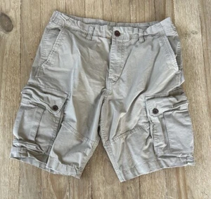 American Eagle Cargo Shorts Men’s 33 Flex Classic 10” Inseam Khaki Waist Tabs - Picture 1 of 7