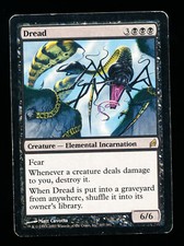 * * 1x Dread x1 * * Lorwyn MTG MP-HP Moderately to Heavily Played