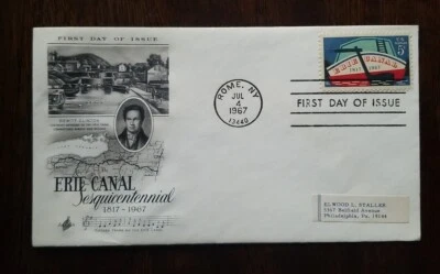 US FDC # 1325 Erie Canal 1967. - Image 1 of 4