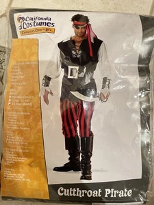 Adult Cutthroat Pirate Mens Halloween Costume - Picture 1 of 5
